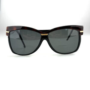 Laura Biagiotti Sunglasses Black Tortoise Brow Bar Vintage FRAME ONLY